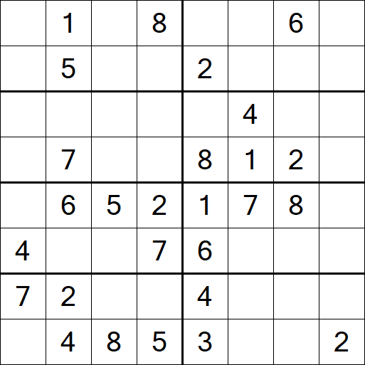 Sudoku 8x8 - Medium