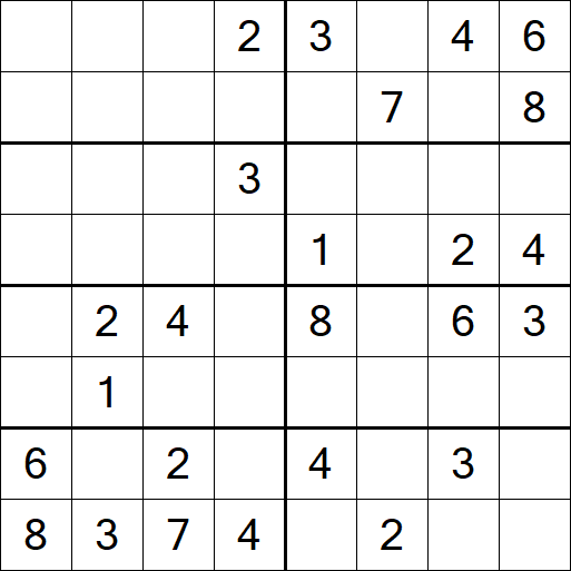 Sudoku 8x8 - Medium