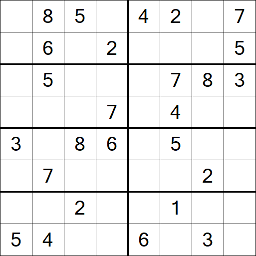 Sudoku 8x8 - Medium