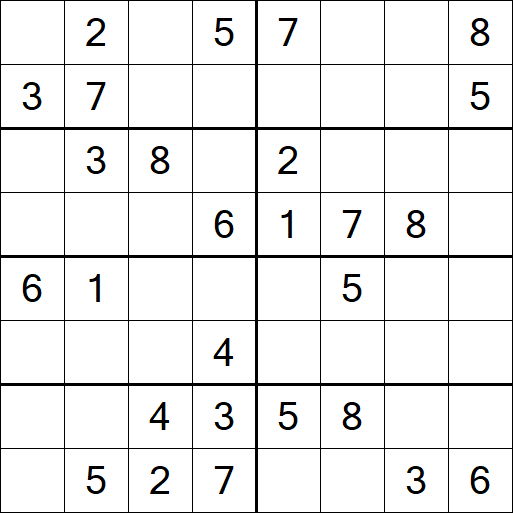Sudoku 8x8 - Medium