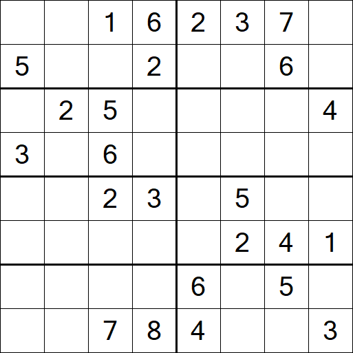Sudoku 8x8 - Medium