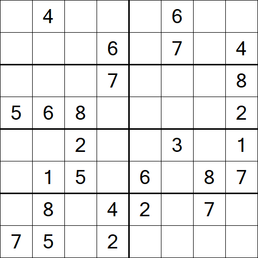 Sudoku 8x8 - Medium