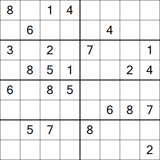 Sudoku 8x8 - Medium