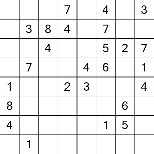 Sudoku 8x8 - Medium