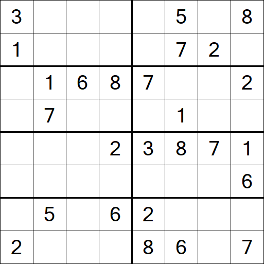 Sudoku 8x8 - Medium