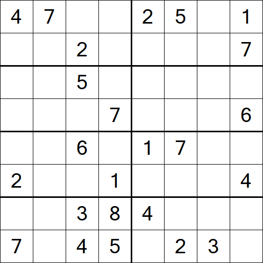 Sudoku 8x8 - Medium