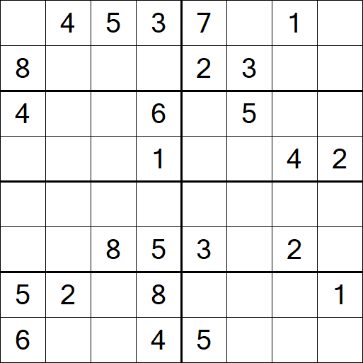Sudoku 8x8 - Medium
