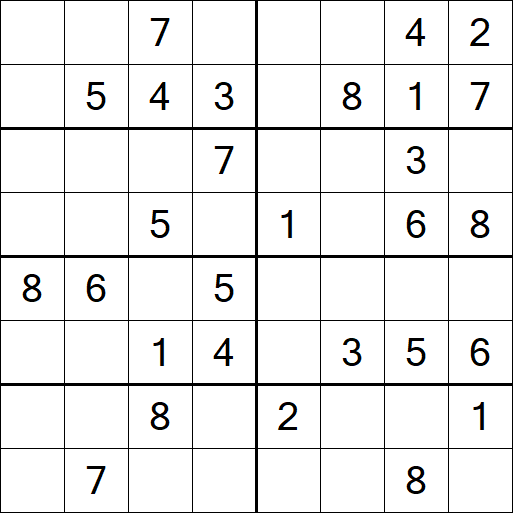 Sudoku 8x8 - Medium