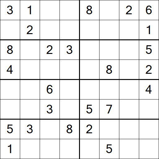 Sudoku 8x8 - Medium