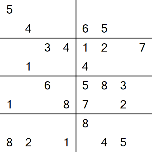 Sudoku 8x8 - Medium
