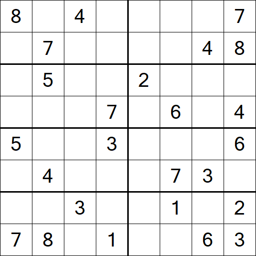 Sudoku 8x8 - Medium