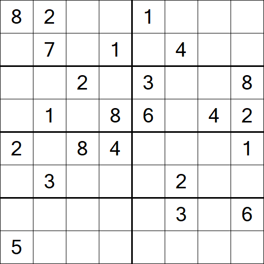 Sudoku 8x8 - Medium