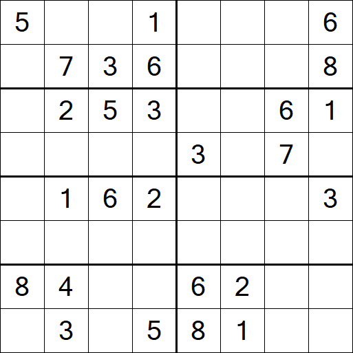 Sudoku 8x8 - Medium