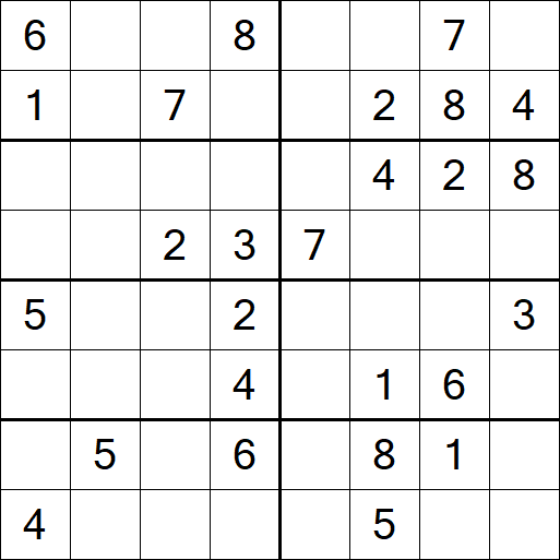 Sudoku 8x8 - Medium