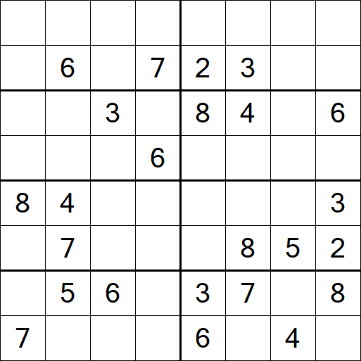 Sudoku 8x8 - Medium