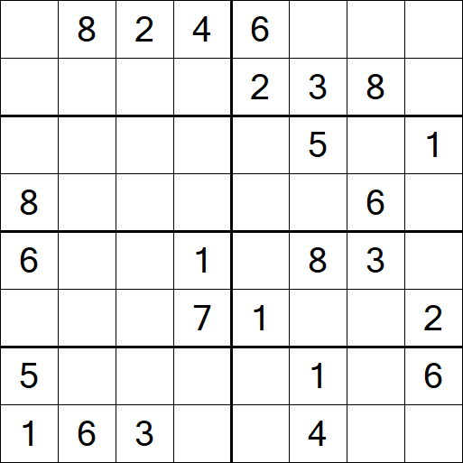 Sudoku 8x8 - Medium