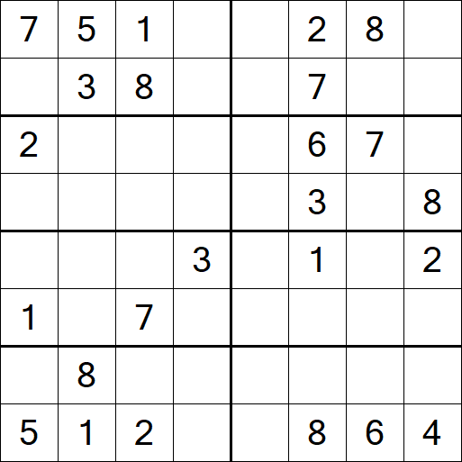Sudoku 8x8 - Medium