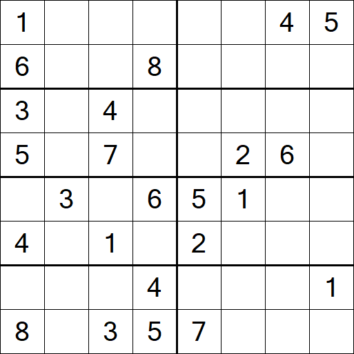 Sudoku 8x8 - Medium