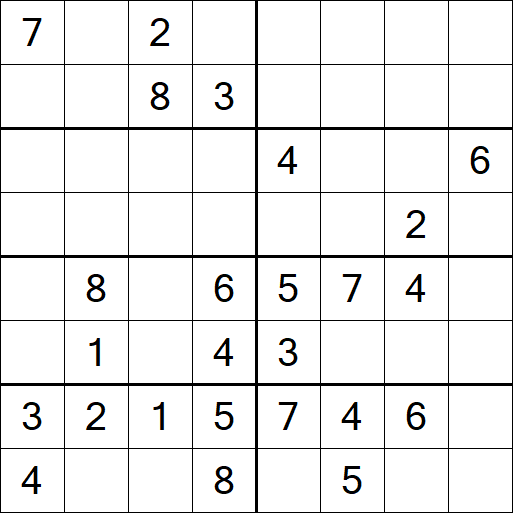Sudoku 8x8 - Medium