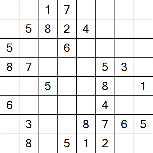 Sudoku 8x8 - Medium