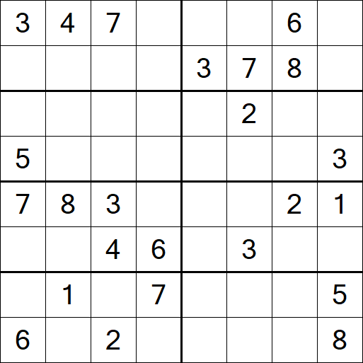 Sudoku 8x8 - Medium