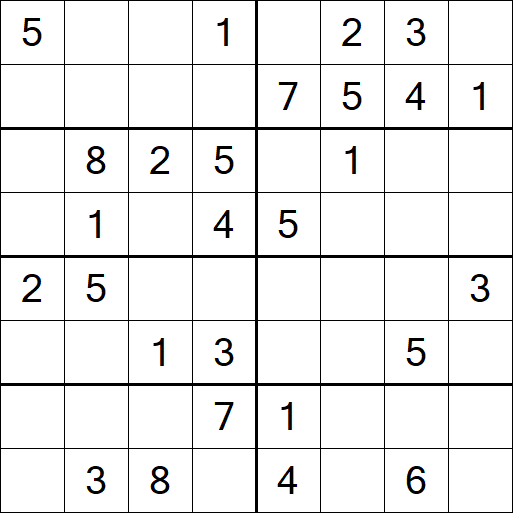 Sudoku 8x8 - Medium