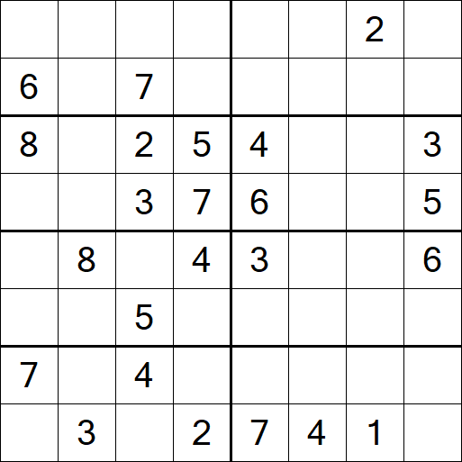 Sudoku 8x8 - Medium