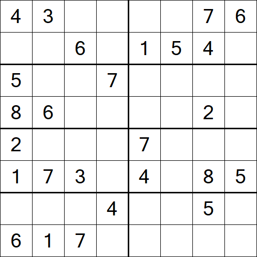 Sudoku 8x8 - Medium