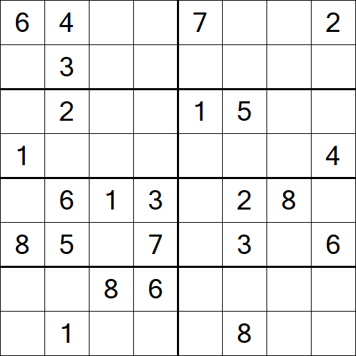 Sudoku 8x8 - Medium