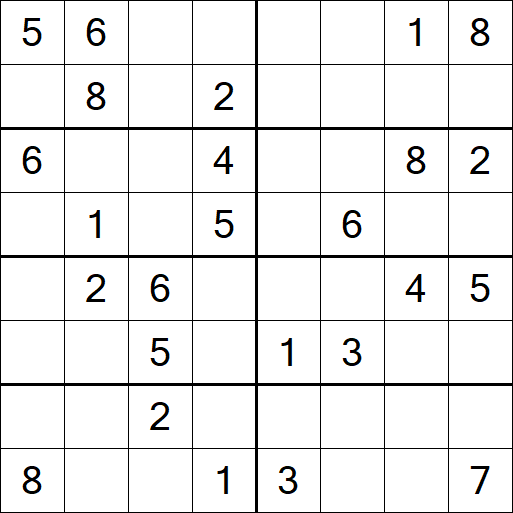 Sudoku 8x8 - Medium