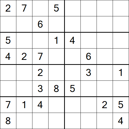 Sudoku 8x8 - Medium