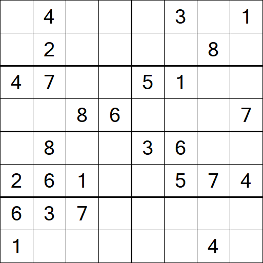 Sudoku 8x8 - Medium