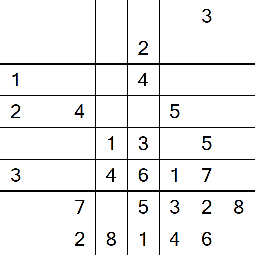 Sudoku 8x8 - Medium