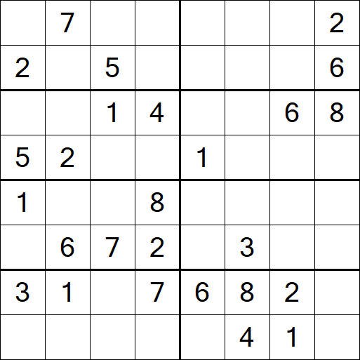 Sudoku 8x8 - Medium
