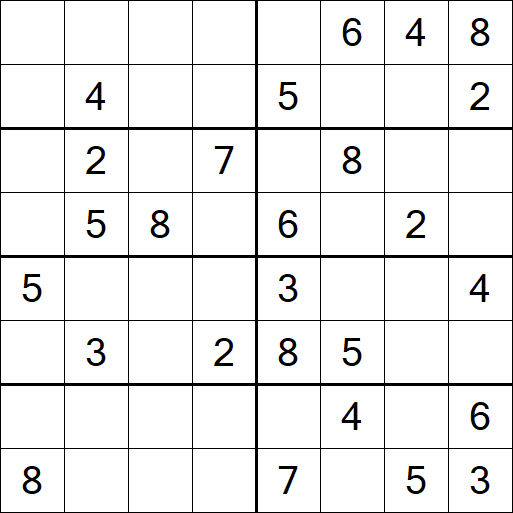 Sudoku 8x8 - Medium