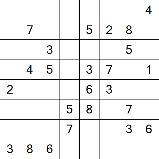 Sudoku 8x8 - Medium