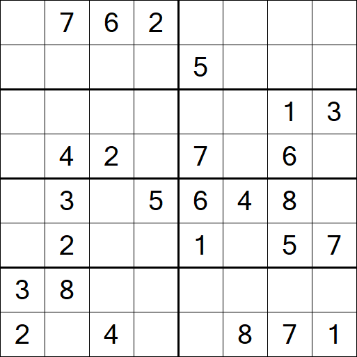 Sudoku 8x8 - Medium