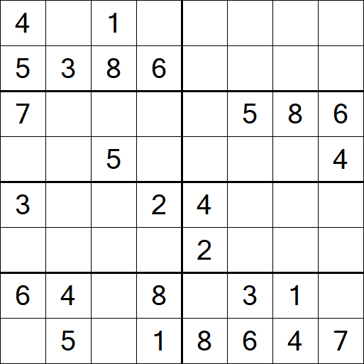 Sudoku 8x8 - Medium