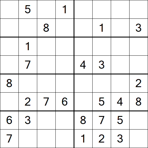 Sudoku 8x8 - Medium