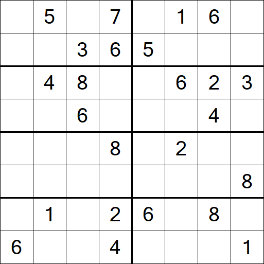 Sudoku 8x8 - Medium