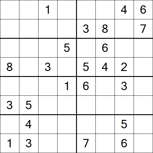 Sudoku 8x8 - Medium