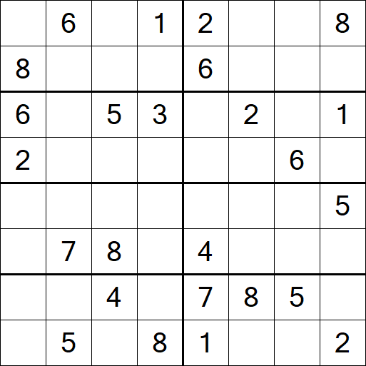 Sudoku 8x8 - Medium