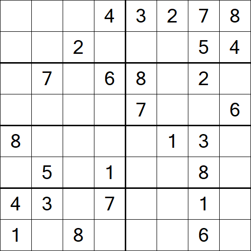 Sudoku 8x8 - Medium