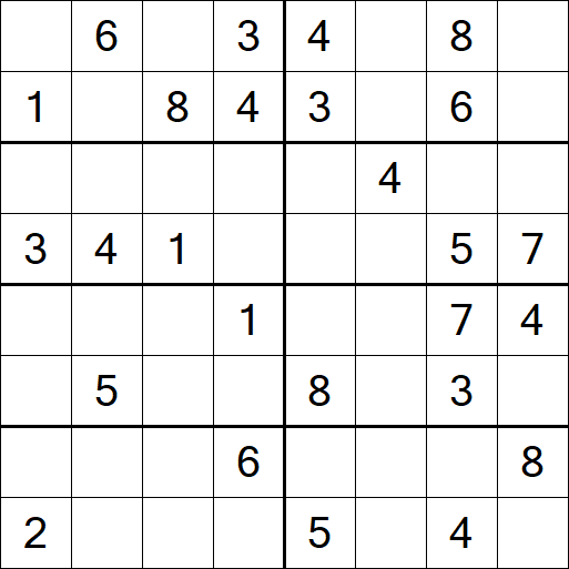 Sudoku 8x8 - Medium