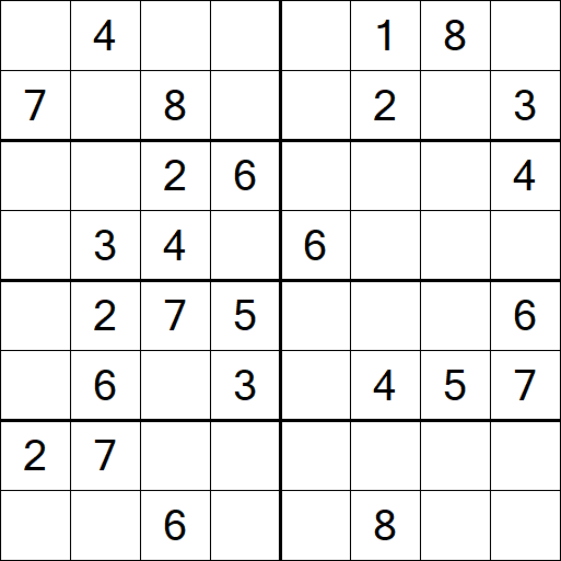 Sudoku 8x8 - Medium