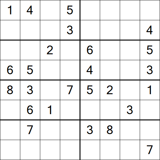 Sudoku 8x8 - Moyen