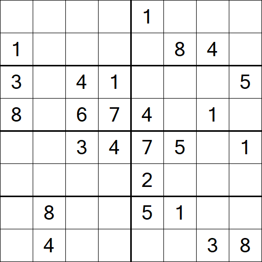 Sudoku 8x8 - Medium