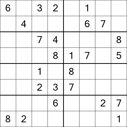 Sudoku 8x8 - Medium