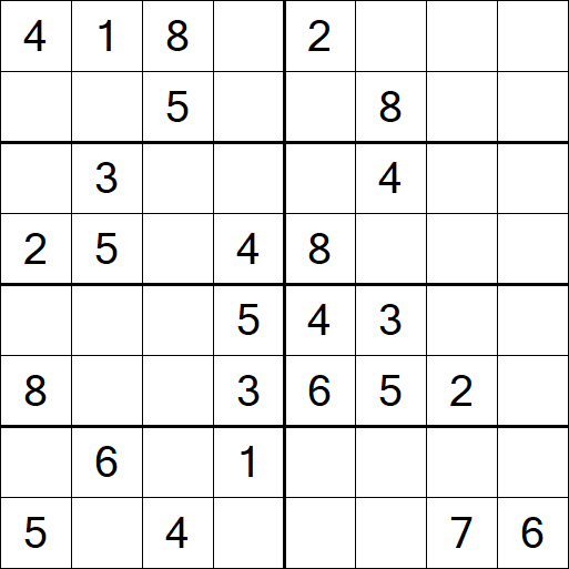 Sudoku 8x8 - Medium