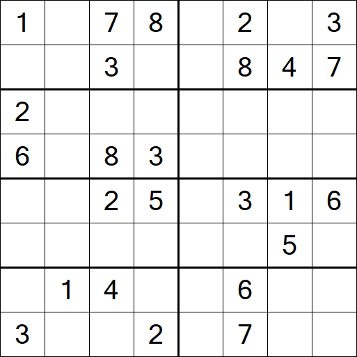 Sudoku 8x8 - Medium